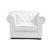 Fauteuil CHESTERFIELD coloris blanc image pub1