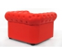 Fauteuil Chesterfield coloris rouge