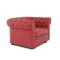 Fauteuil CHESTERFIELD groseille