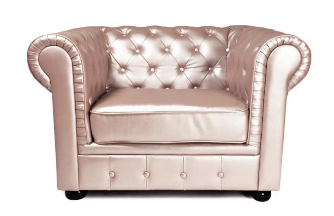 Fauteuil Chesterfield nacr&eacute; design