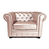 Fauteuil Chesterfield nacr&eacute; design