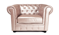 Fauteuil Chesterfield nacr&eacute; design