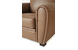 Fauteuil CLUB colori Taupe - cro&ucirc;te de cuir image 3
