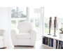 Fauteuil Club cuir blanc New Club