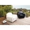 Fauteuil Club cuir blanc New Club