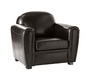 Fauteuil Club cuir marron - cuir de buffle