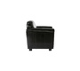 Fauteuil Club cuir noir - cuir de buffle