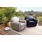Fauteuil Club cuir taupe NEW CLUB