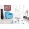 Fauteuil Club cuir turquoise NEW CLUB