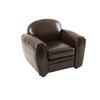 Fauteuil Club enfant en cuir marron BABY CLUB