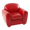 Fauteuil Club enfant en cuir rouge Baby Club