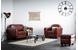 Fauteuil club marron clair - cro&ucirc;te de cuir image 2