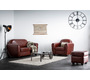 Fauteuil club marron clair - cro&ucirc;te de cuir image 2