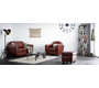 Fauteuil club marron clair - cro&ucirc;te de cuir image 3