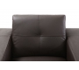 Fauteuil cuir chocolat ANDERSON