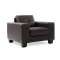 Fauteuil cuir chocolat ANDERSON