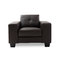 Fauteuil cuir chocolat ANDERSON