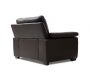 Fauteuil cuir chocolat fonc&eacute; PITTSBURGH