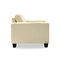 Fauteuil cuir cr&egrave;me ANDERSON