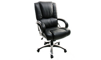 Fauteuil de Bureau Cuir noir Titus 