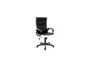 Fauteuil de bureau design noir et blanc LORENZO