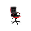 Fauteuil de bureau design rouge et noir LORENZO