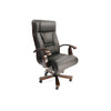 Fauteuil de bureau / direction en cuir noir Monalisa