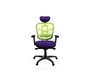 Fauteuil de bureau ergonomique violet et anis UP TO YOU