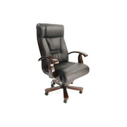 Fauteuil de bureau MONALISA noir - cuir image pub1