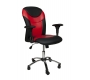 Fauteuil de bureau PAULO rouge et noir image 1