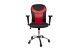 Fauteuil de bureau PAULO rouge et noir image 2