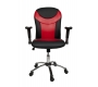Fauteuil de bureau PAULO rouge et noir image 2