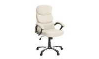 Fauteuil de bureau pliable cr&egrave;me GALLIEN