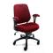 Fauteuil de bureau Tissu Maille Bordeaux Leni V1