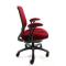 Fauteuil de bureau Tissu Maille Bordeaux Leni V1