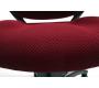 Fauteuil de bureau Tissu Maille Bordeaux Leni V1