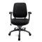 Fauteuil de bureau Tissu Maille Noir Leni V1
