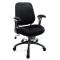 Fauteuil de bureau Tissu Maille Noir Leni V1