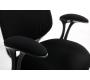 Fauteuil de bureau Tissu Maille Noir Leni V1