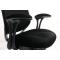 Fauteuil de bureau Tissu Maille Noir Leni V1
