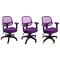 Fauteuil de bureau Tissu Maille Violet Cory