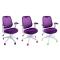 Fauteuil de bureau Tissu Maille Violet Leni V2