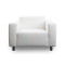 Fauteuil design blanc CAPRI