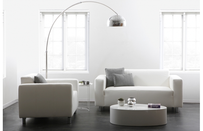Fauteuil design blanc CAPRI