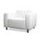 Fauteuil design blanc CAPRI