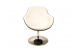 Fauteuil design blanc et noir Solly image 1