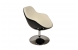 Fauteuil design blanc et noir Solly image 2