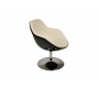 Fauteuil design blanc et noir Solly image 2