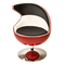 Fauteuil design FLAME rouge, noir et blanc  image pub1
