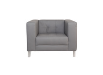 Fauteuil design gris LINCOLN